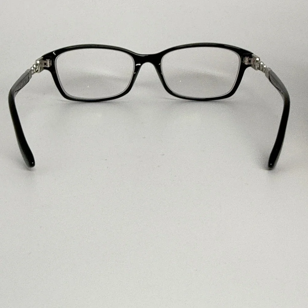 Bvlgari 4061-B 501 Black Silver Crystal Eyeglasses Frames 52-16-140‎ Italy 22116